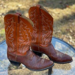 Vintage Exotic Justin Leather Boots